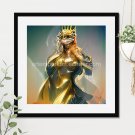 Queen of Gold #26 Printable Square Abstract Art Digital Download