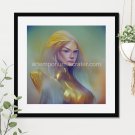 Queen of Gold #23 Printable Square Abstract Art Digital Download