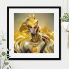 Queen of Gold #16 Printable Square Abstract Art Digital Download