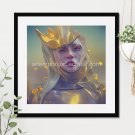 Queen of Gold #13 Printable Square Abstract Art Digital Download