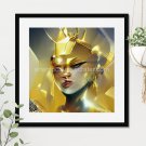 Queen of Gold #14 Printable Square Abstract Art Digital Download