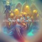 Golden Choir of Angels #21 Printable Square Abstract Art Digital Download