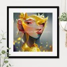 Princess of Gold #36 Printable Square Abstract Art Digital Download