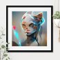 Abstract Feline Printable Square Abstract Art Digital Download