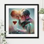 Beautiful Love #4 Printable Square Abstract Art Digital Download