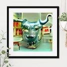 Bull in a China Shop Printable Square Abstract Art Digital Download
