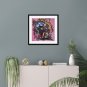 Abstract Face - Javanese Batik Wall Art - Home Decor / Wall Hanging - Beautiful Home