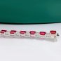 S925 Sterling Silver Red Crystal Bracelet