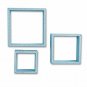 Blue Hand carving Stylish Decorative Floating Wall Shelf Dark paint