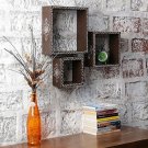 Stylish Decorative Floating Wall Shelf Dark Grey paint