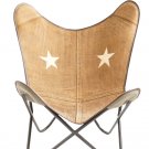 Star Eyes Chair Iron Stand and Leather Cover for Indoor Outdoor Chair