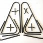 Indian Brown Butterfly Chair Iron Stand and Leather Cover (Pack of 5 )