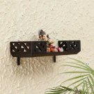 Wall Mounted Wood Hand Paint Home Mandir / Hindu Temple (Size 24x30x12inch)