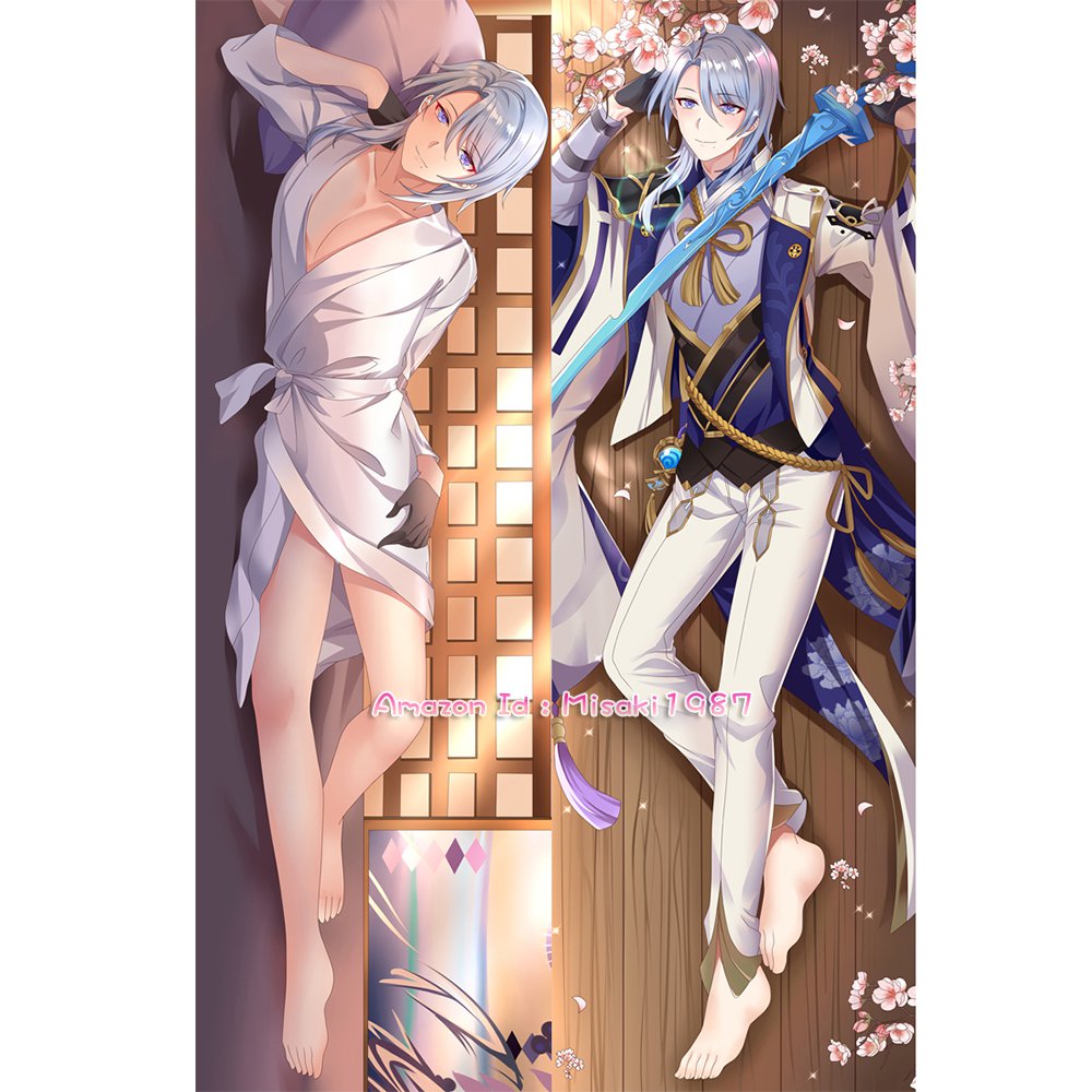 Genshin Impact Kamisato Ayato Anime Dakimakura Hugging Body Pillow Case Cover 