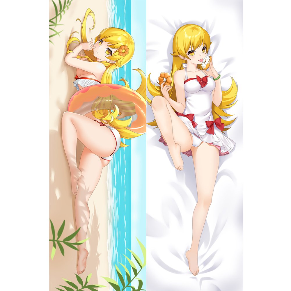 Bakemonogatari Shinobu Oshino Anime Girl Dakimakura Hugging Body Pillow Case Cover