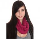 HOT TOPIC Violet Infinity Knit Cowl Figure 8 Tube Scarf