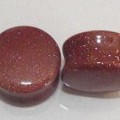 Hot Topic Buddha Plugs - Goldstone 3/4" Plugs - New in Package