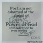 For I am not ashamed of the Gospel of Christ Power God Custom Wall Vinyl Decal