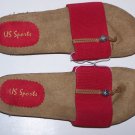 US Sports Womens Sandal Flip Flop size 10 Red Shoes