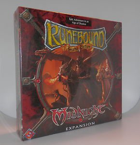 RuneBound Second Edition Midnight Expansion Fantasy Flight Games Rare New in Box