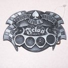 FELON Cruisin For A Bruisin Pewter Belt Buckle
