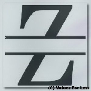 Monogram Basic Family Vinyl with Last Name Custom Wall Vinyl Decal - Letter Z