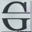 Monogram Basic Family Vinyl with Last Name Custom Wall Vinyl Decal - Letter G