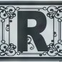 Monogram Floral Family Vinyl with Last Name Custom Wall Vinyl Decal - Letter R