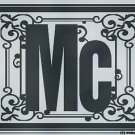 Monogram Floral Family Vinyl with Last Name Custom Wall Vinyl Decal - Letter Mc
