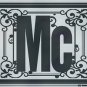 Monogram Floral Family Vinyl with Last Name Custom Wall Vinyl Decal - Letter Mc