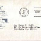 Scott 1284 FDC Franklin Delano Roosevelt Prominent Americans Series HF 1/29/66