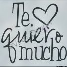 Te quiero mucho Spanish Custom Wall Vinyl Decal