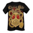 Hot Topic Charred Walls of the Damned Size Medium T-Shirt - Gas Mask Guy NWOT