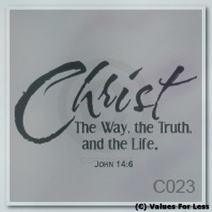Christ The Way, The Truth, and The Life Custom Wall Vinyl Decal