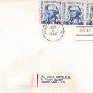 Scott 1304 FOUR STAMP 5c George Washington First Day Cover 9/8/66 Uncacheted