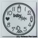 Baby Love Nursery Clock Face Custom Wall Vinyl Decal