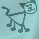 Cat Style Four Stick Family Pet Decal
