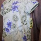 Palm Grove Golf Shirt/Top - Green Print - Small