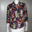 MIRROR IMAGE Womens sz PM Multi Color Brown Blazer Blouse