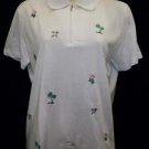 Women's IB Diffusion Golf Polo White Med