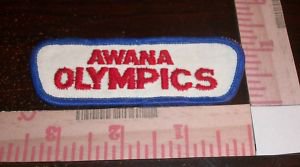 Red White and Blue Awana Olympics Patch