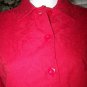 SARA STUDIO Womans Petite Large Red Blouse / Blazer