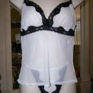 LADY PRINCESS White Camisole / Thong Set sz M