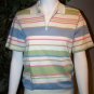 KENETH TOO Womans Small Stripe Blouse Top NWT