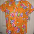 IB Diffusion Orange Floral Top - NWT - Medium