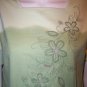 KENETH TOO Womans Small Green Blouse Top NWT