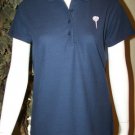 LINE UP Womans Large Navy Golf Blouse Top