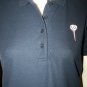 LINE UP Womans Large Navy Golf Blouse Top