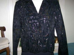 Erin London Ladies Black Royal Flush Blazer - PS