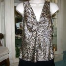 CINEMA ETOILE Cheetah Print Camisole Small